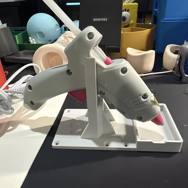 Glue Gun Stand With Glue Tray Glue Gun Base Organizer Glue Gun Storage Holder Diy Tools Storage Home Repair