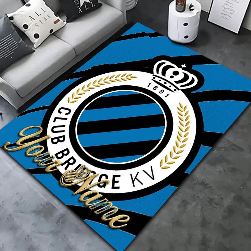 Club Brugge KV Custom Name Carpet Rug for Living Room Bedroom Home Sofa Decoration,Kids play Non-slip Floor Mat