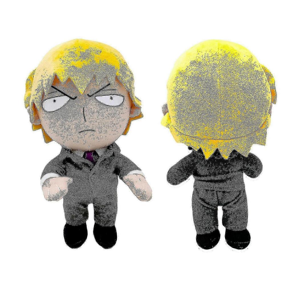 27cm Kawaii Mob Psycho 100 Peluche Giocattolo Kageyama Shigeo Reigen Arataka Anime Peluche Ripieni Burattino Giocattolo Regalo per Bambini Per Fan 25-26