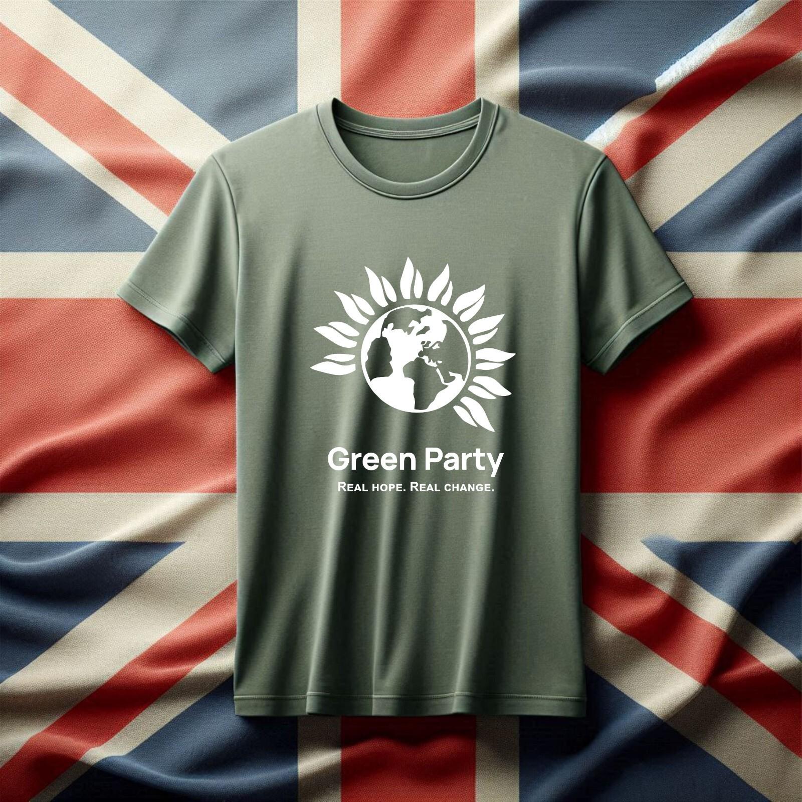UK Election 2024 T-Shirt, Green Party TShirt, Vote For Green Party tshirt, Gift S разноцветный