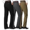 Spring and Autumn Men's Cotton Business Casual Men's Pants Middle Aged Loose Straight Workwear Long Pants