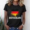 Women's Casual Short Sleeve T-Shirt Crew Neck Graphic Print Lightweight Soft Fabric Relaxed Fit Top for Everyday Wear