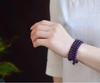 Amethyst Three-Circle Bracelet with Round Natural Gemstone Beads - Boutique Gift Collection