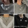 Dekoratives Halskettchen Jungen und Mädchen Stil Hip Hop Trendige Marke Pulloverkette mit Accessoires Nische