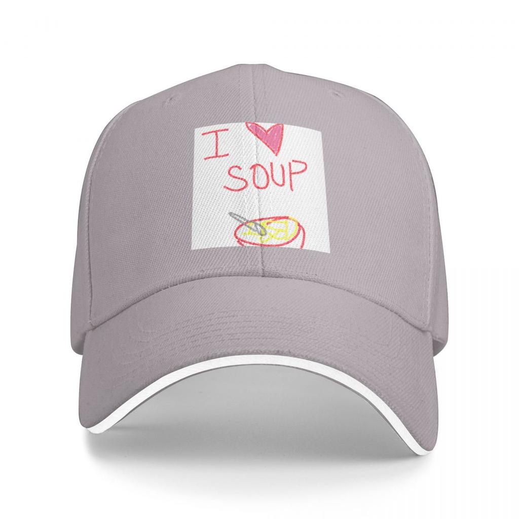 I love soup Baseball Cap Hat Beach Wild Ball Golf Wear Luxury man cap Men Womens