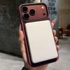 Dark Cherry Folding Metal Holder Magnetic Phone Case For iPhone 18 17 16 15 Pro Max Magsafe Charging Scratch-proof Hard Cover