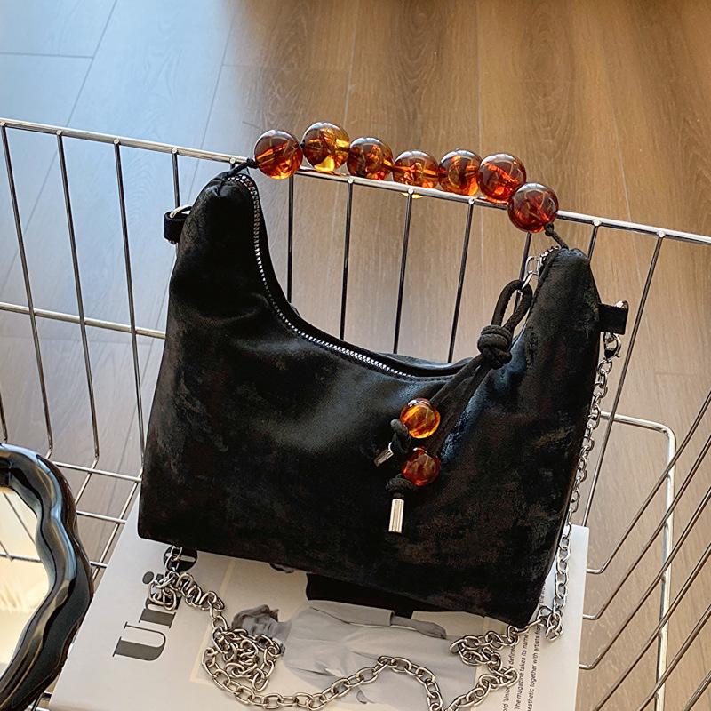 

Новая жемчужная сумка в китайском стиле для женщин на лето, новая модная простая сумка через плечо для поездок на работу