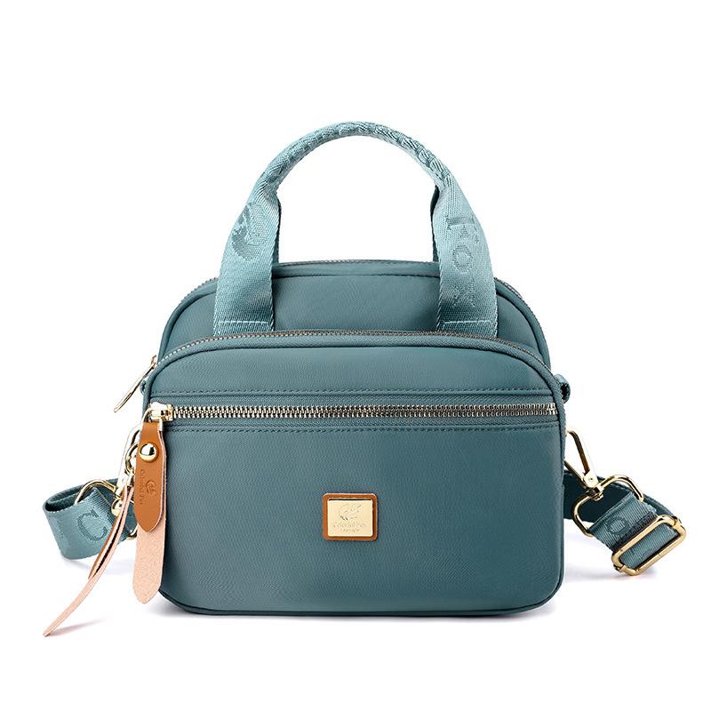 New women's trendy shoulder bag fashionable and simple multi-layer messenger bag anti-splashing nylon bag