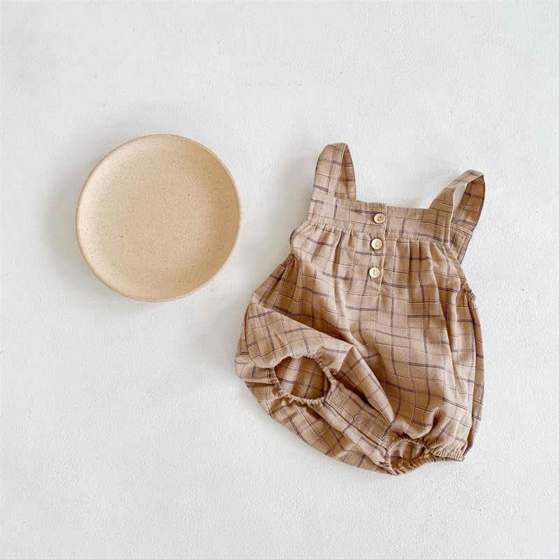 Pants Baby Checkred Coverall [Chic Kids] Overalls-style