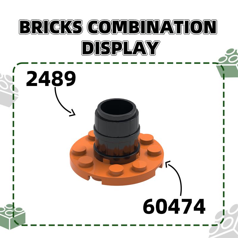 Non-Toxic 69Pcs/Lot No.2489 Container Barrel 2 X 2 X 2 Block Moc Color Accessories Compatible With Brick Diy Children'S Toy Assembly Parts