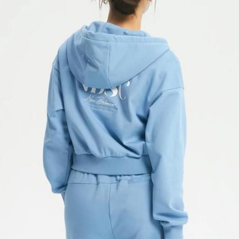 New Balance Jacke Semi Crop Hoodie Reißverschluss   Nbmdd3w852 50