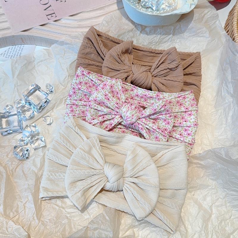 3 stk Baby Jente Sløyfer Pannebånd Nyfødt Turban Hårbånd Tilbehør Barn Hårbånd Utendørs Småbarn Barn Hodebånd Hårtilbehør
