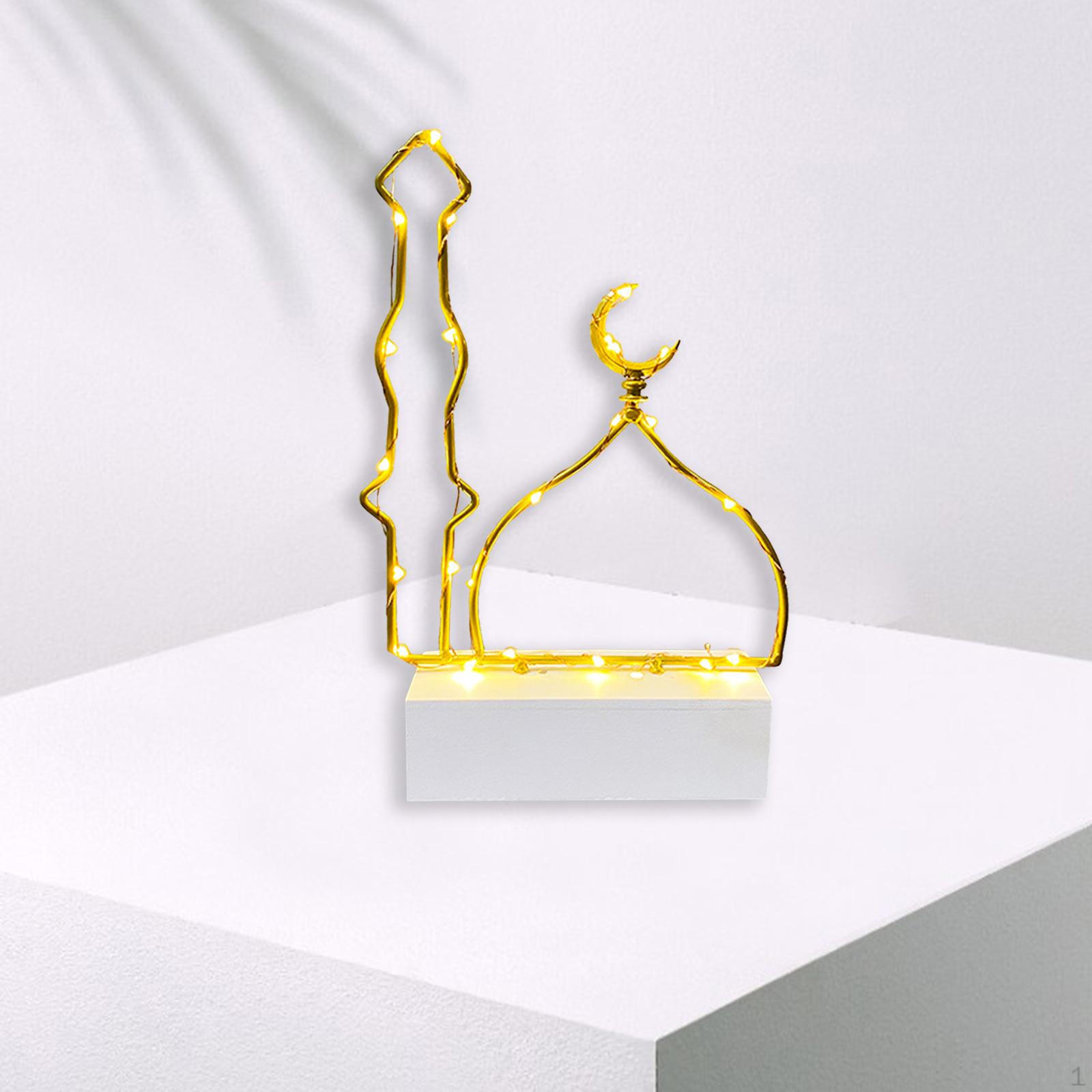 Железная лампа Ид Мубарак Рамадан, Ночник, Исламские лампы, Декор, Работает от батареек Style 2