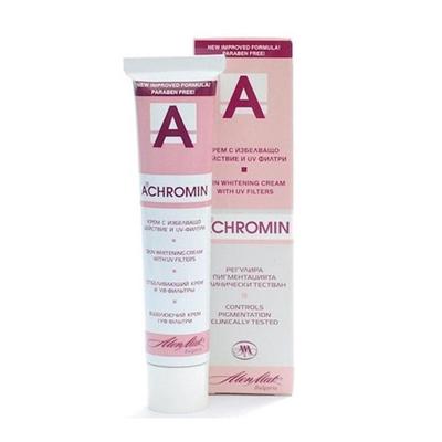 Achromin Hautaufhellungscreme gegen Hautunreinheiten (45 ml) Lösung für Erkrankungen wie Sonnenflecken, Altersflecken und Geburtsflecken.
