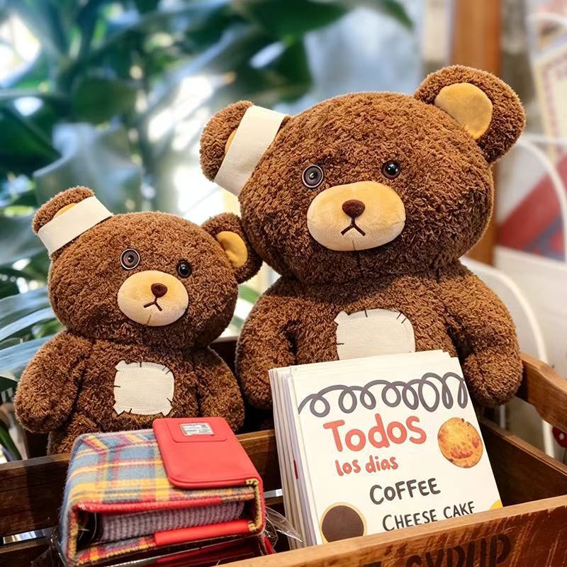 Plüsch-Teddybär-Kissen mit Polyesterfaserfüllung für Kinder und Erwachsene