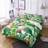 Kaktus Zestaw Poszewek na Kołdrę Rozmiar King Queen Tropikalny Botaniczny Ogród Nadruk Zielona Roślina dla Dziewcząt Chłopców Nastolatków Poliestrowy Zestaw Pościeli