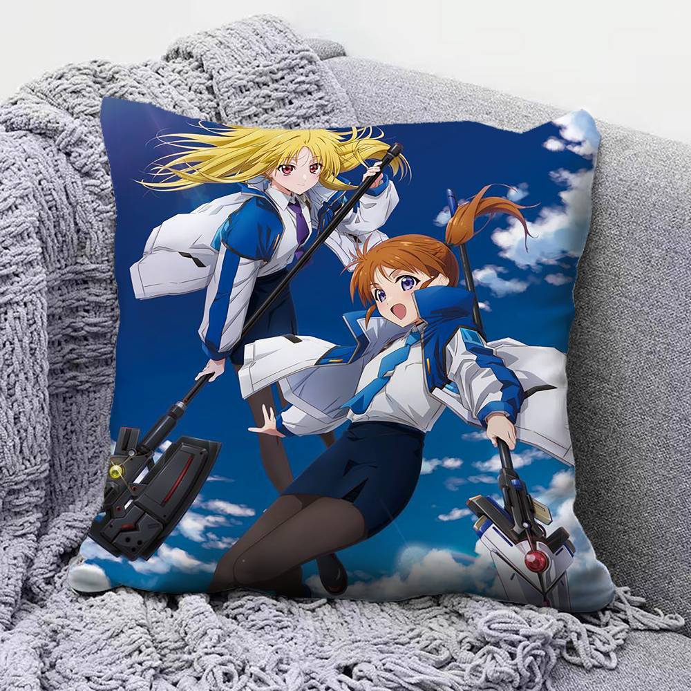 Magical Girl Lyrical Nanoha   Pillow Covers Home Sofa Cushion Covers and Aecorative Custom