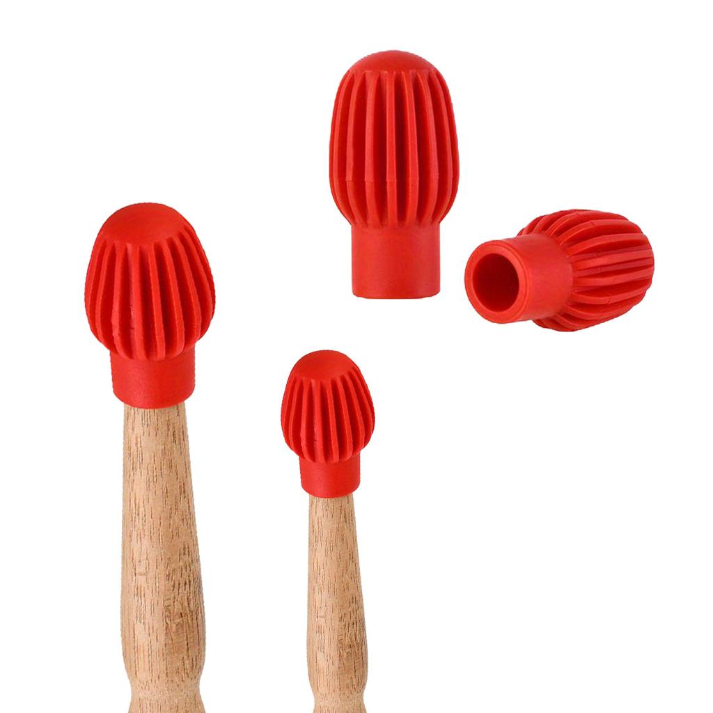 Miwayer 2/4/8pcs Shelf Drum Mute Silicone Sleeve/Weakness Muffler Contact Tips/for Percussion Instrument Accessories