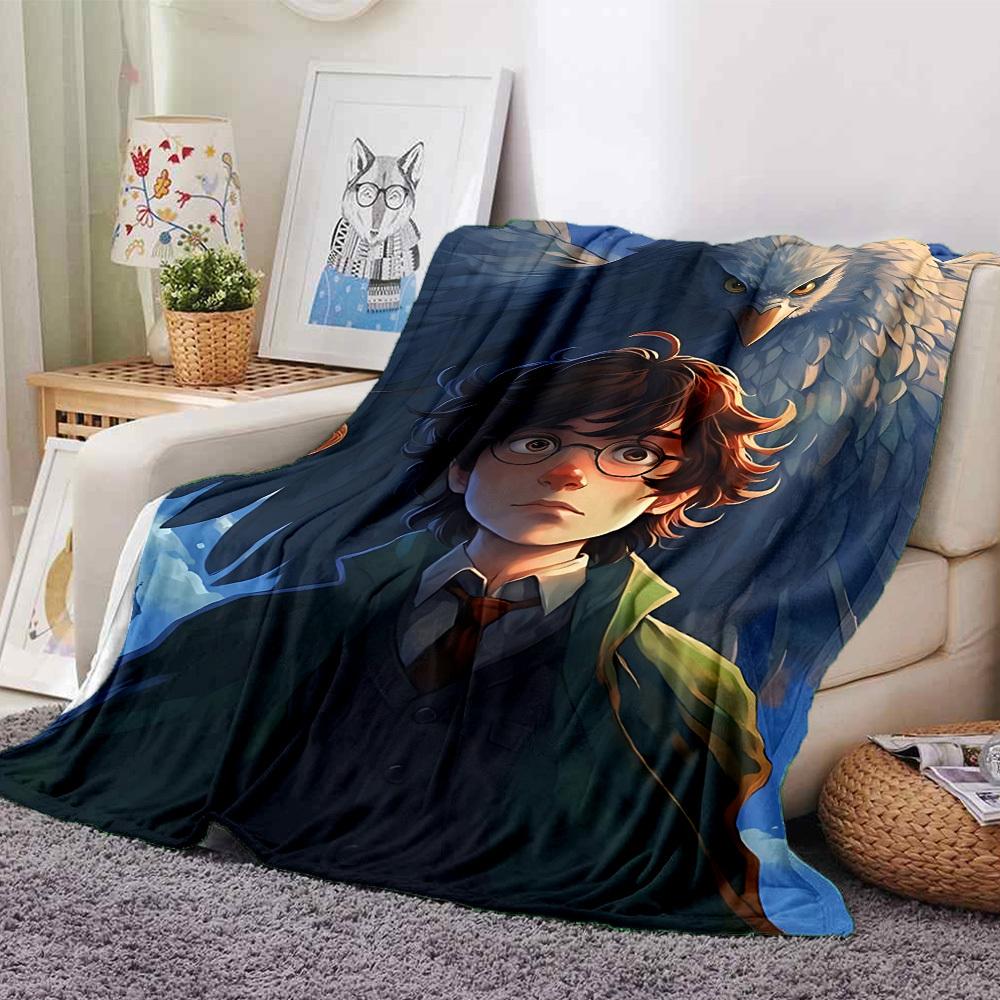 

1pc Harry Potter, Hedwig Flannel Blanket Soft Warm Throw for Home, Office, Travel, All-Season Cozy Bedding GiftL1088 80cmx120cm(31inx47in)