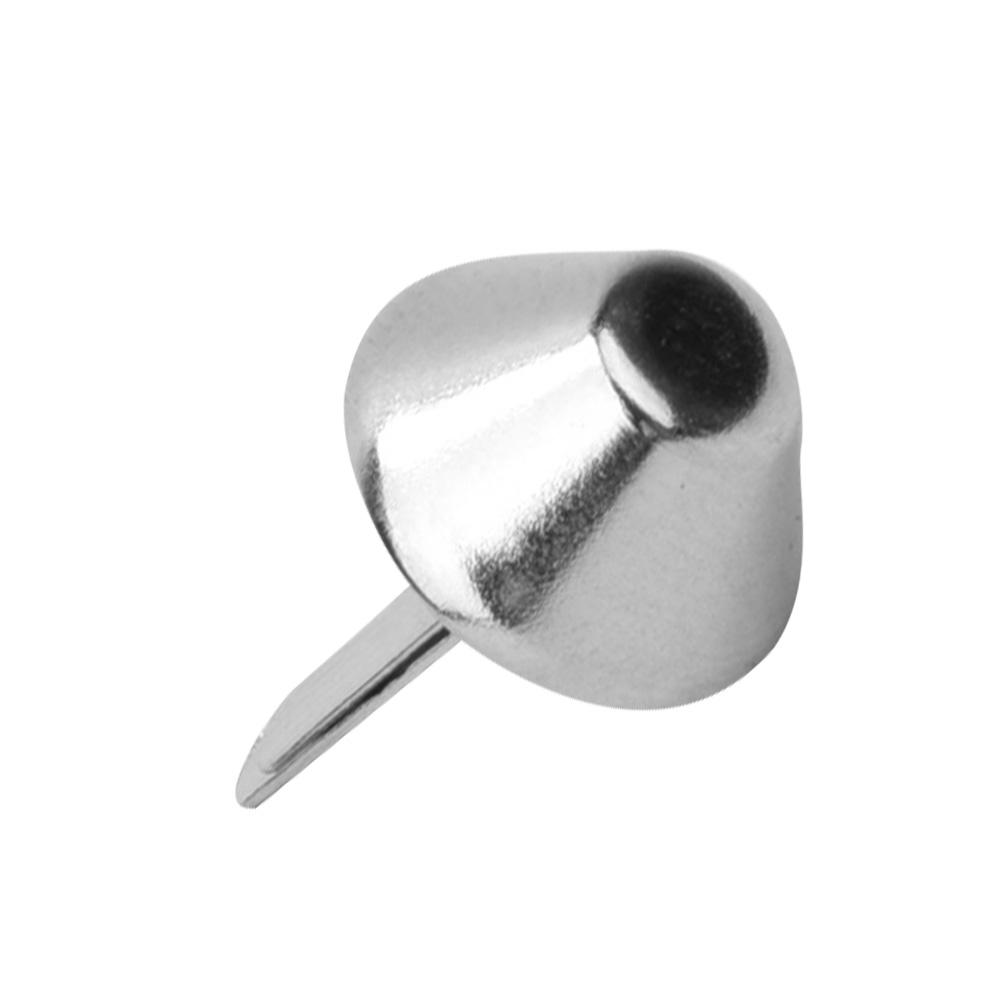 100Pcs Flat Feet Stud Iron Silver Iron Mushroom Type DIY Handbag Leather Craft Accessories