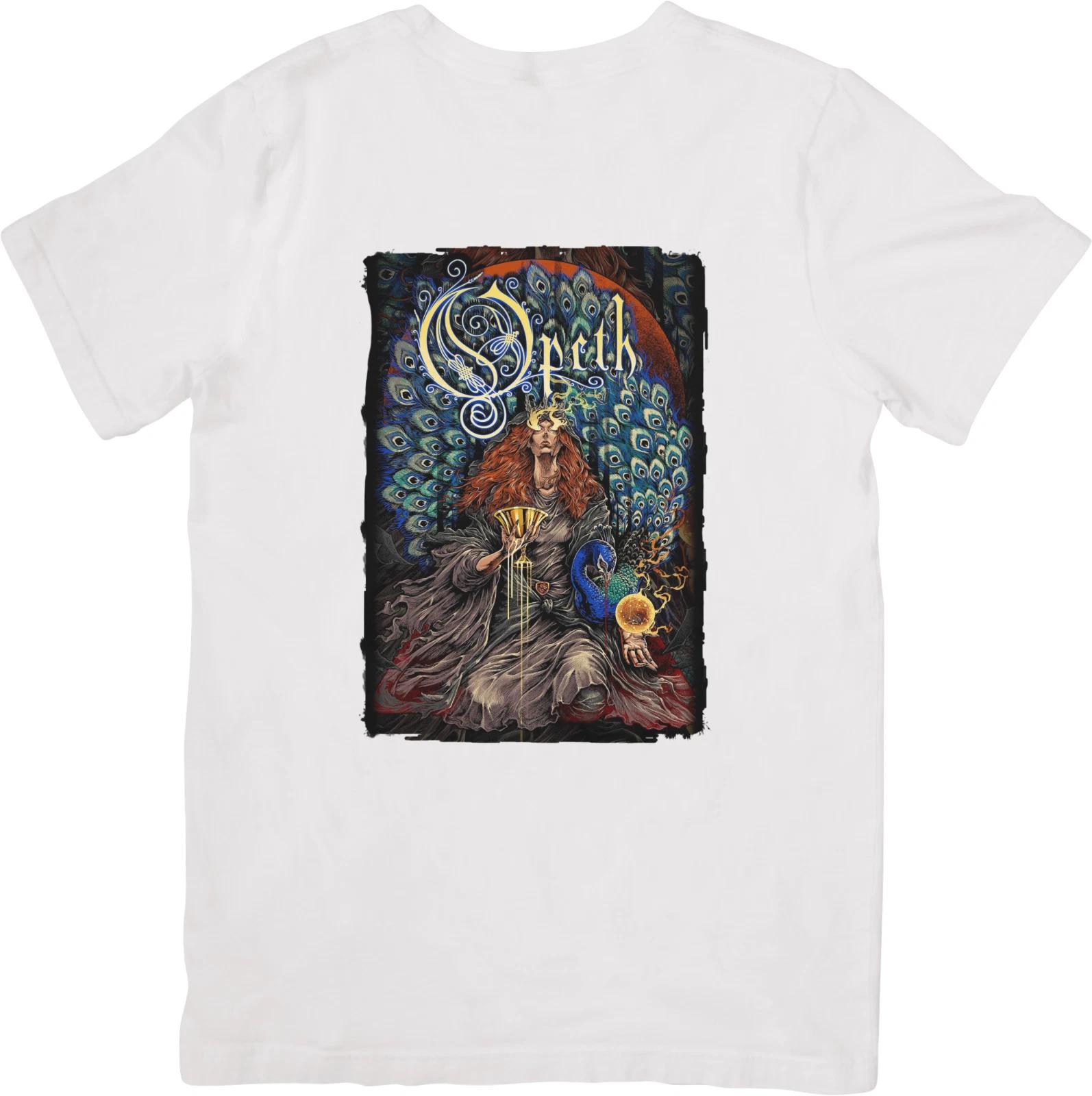 

Музыка Opeth Унисекс Футболка из качественного хлопка белого цвета для мужчин и женщин. 4XL