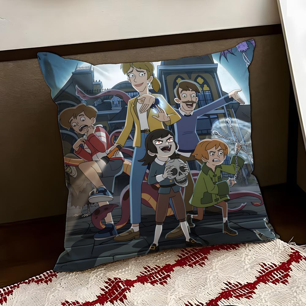 Haunted Anime HHotel Cushion Cover Reversible Soft Durable Pillow Cover Home  Car MultiScene Use for Daily Comfort