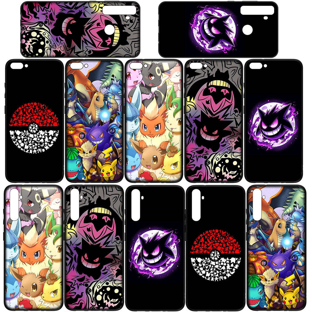 Cover for iPhone 17 16 15 Xiaomi Poco Redmi Note 14 13 12 11 Pro Max X 16e Samsung Galaxy S25 S24 S23 OPPO Huawei Pokemon Pikachu GO Gengar Phone Case