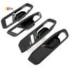 A03E-For Honda Accord  2024 11Th Car Inner Side Door Handle Bowl Cover Trim Interior Accessories (ABS Carbon Fiber)