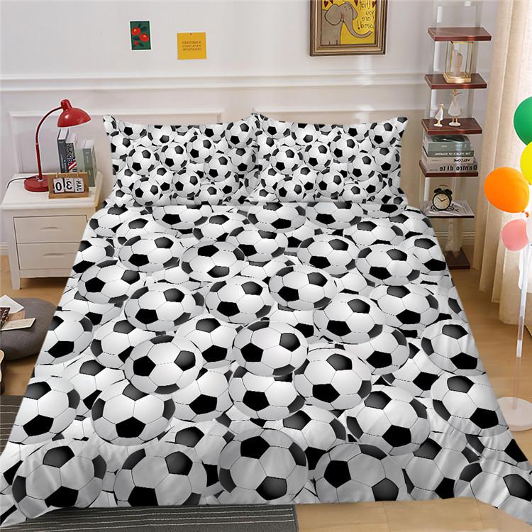 Polyester Bedding Two Or Three-Piece Football Series 3D Digital Printing