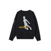 Jordan Casual Knit Crew Neck Basketball Cartoon Sweatshirt Men Tops Black DD3899-010