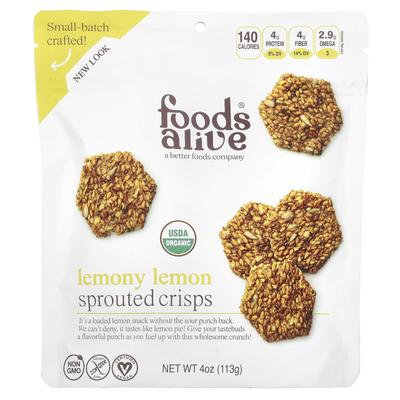 Sprouted Crisp, Lemony Lemon, 4 Oz (113 G)