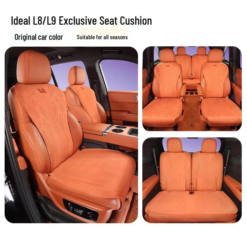 Universal Suede Car Seat Cushion - Breathable, Perforated, All-Season L8 L9 Special