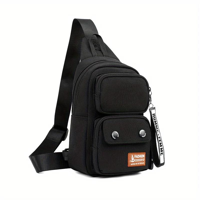 

New Trendy Men s and Women s Chest Bags, Outdoor Casual Crossbody Bags, Fashionable Multifunctional Storage Shoulder Bags