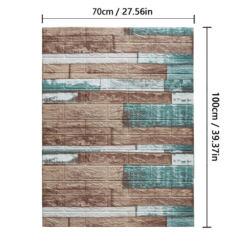 70cm*1m Waterproof Wall Stickers PVC Wall Wallpaper Bedroom 3d Decor Home and Decoration  DIY Self-Adhesive Sticker Art Panels
