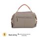 Korean Style Versatile Women's Handbag - Top Layer Cowhide, Color Blocking, Sequined Boston Shoulder Bag