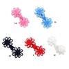 Vintage Flower Fasteners Buckle Disc Buttons DIY Clothing Decoration Garments