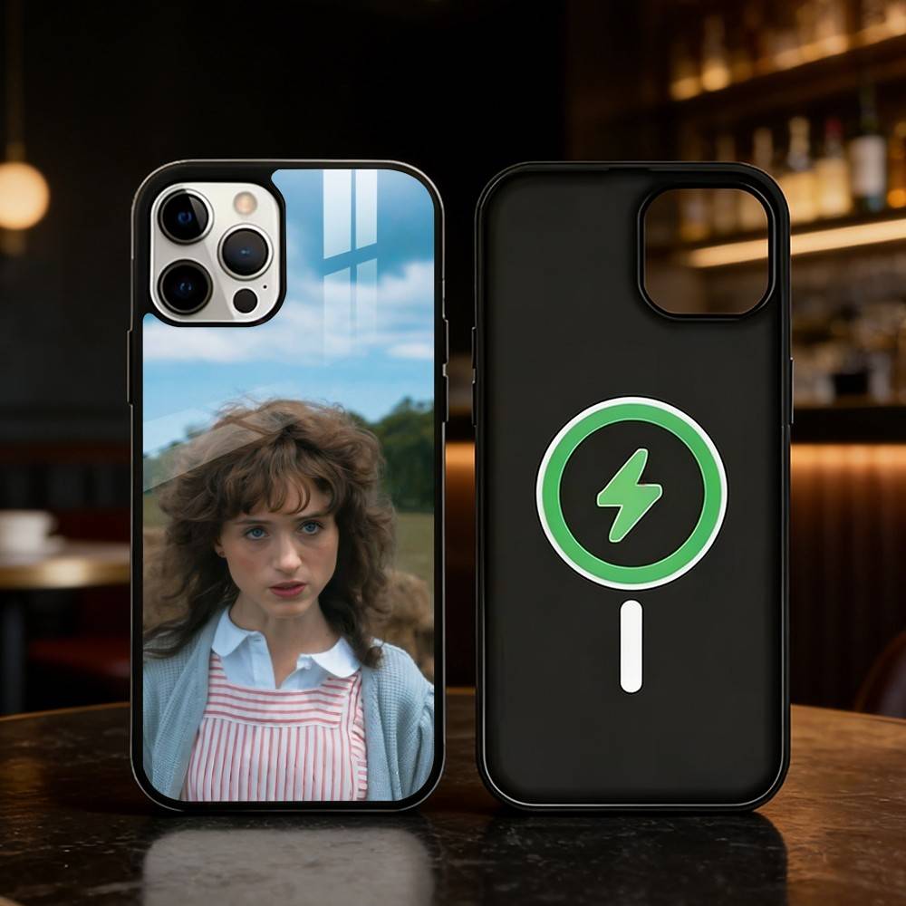 

Retro Chic Vibe Natalia Dyer Phone Case For iPhone 17/16/15/14/13/12/Plus/Pro/Max for Magnetic Wireless Charging iPhone12mini