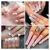 6 Grids 3D Flower Nail Charms for Acrylic Nails Flower Beads Nail Flower Mixed Nail Art Craft DIY Nail Decorations