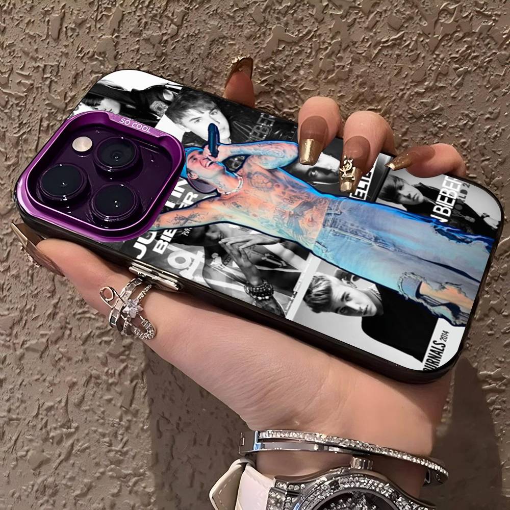 Sänger Justin B-Bieber Handyhüllen Für IPhone 17 16 15 14 13 12 11 Plus Pro Max Bunte Hülle