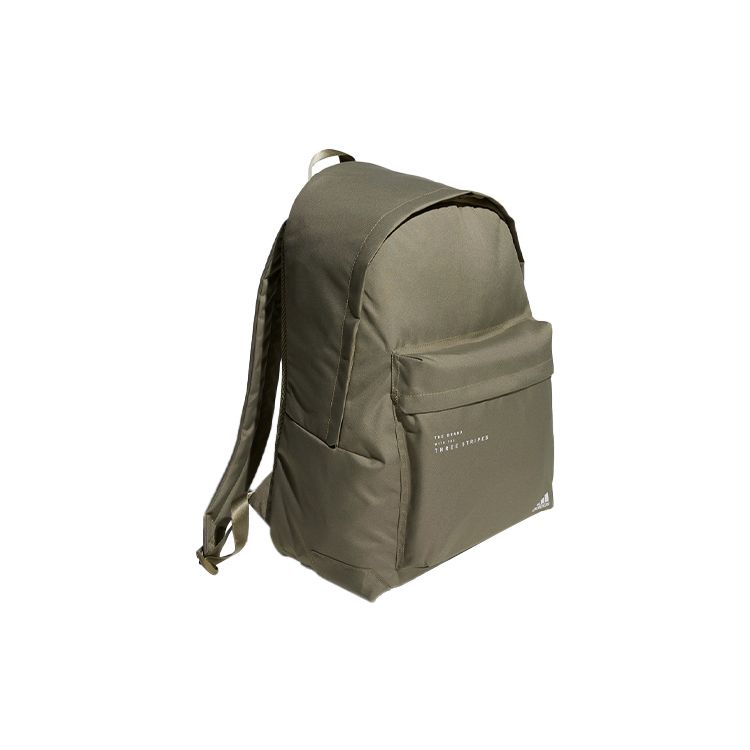 Adidas Recycled Material Large Capacity Zipper Backpack Unisex Backpacks Army-Green GV3402