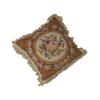 Handmade Wool Throw Pillow Cover Spanish Style Floral Decorative Cushion Case 16x16 Inch