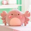 1pc 58cm Down Cotton Stuffed Crab With Crown Plush Toys Underwater Animal Cute Plushie Chair Sofa Cushion Decor Toy Throw Pillow