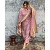 Viscose Chanderi Designer Kurti Pant Set Indian Bollywood Party Wear Kurta Set VGP-1399