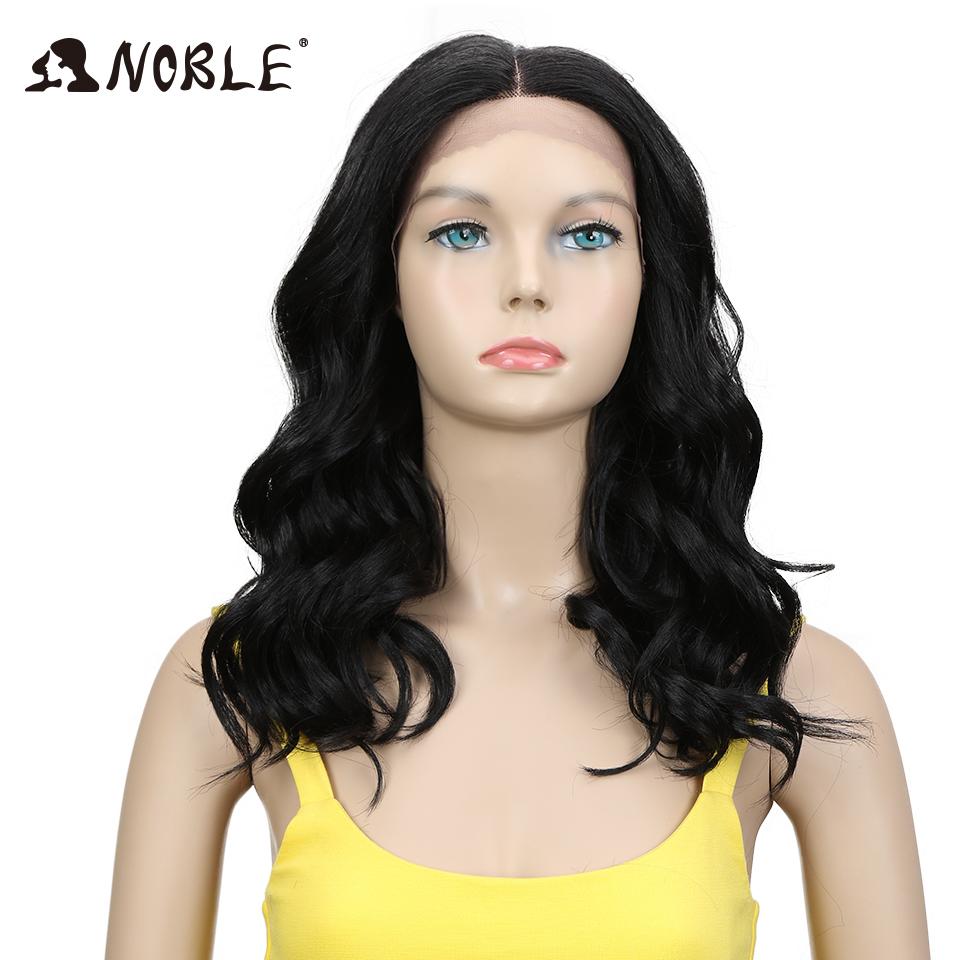 Noble Synthetic Lace Front Wigs 20 Inch Wavy Glueless Brown Wig Blonde Wig Cosplay Curly Wig Lace Front Wig For Women Lace Wig