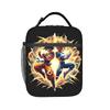 Custom DBZ Dragons Goku Ball Insulated Lunch Bag for School Office Warrior Resuable Thermal Cooler Bento Box Men Women