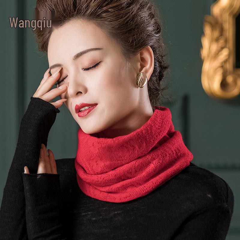 

Women s Cold-Proof Hollow-Out Wool Neck Warmer Pullover Scarf 1061 Below 60cm