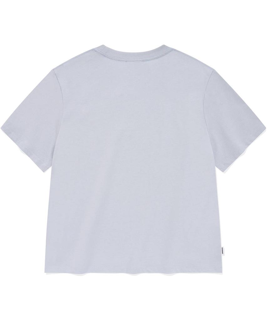 COVERNAT WOMAN Arch Clover Heart T-Shirt Light Blue