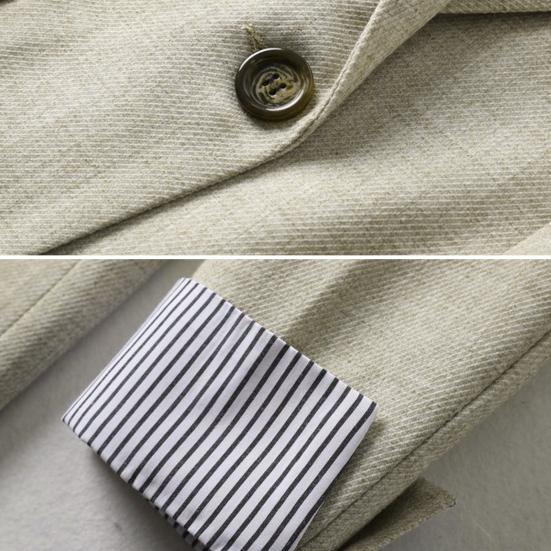 Women Suit Coat Lapel Long Sleeve Single Button Flap Pockets Suit Jacket Commuting Style Striped Cuffs Business Outwear