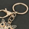 Rhinestones Owl Keychain Exquisite Owl Crystal Keychain with Rotating Lobster Clasp Elegant Bag Charms