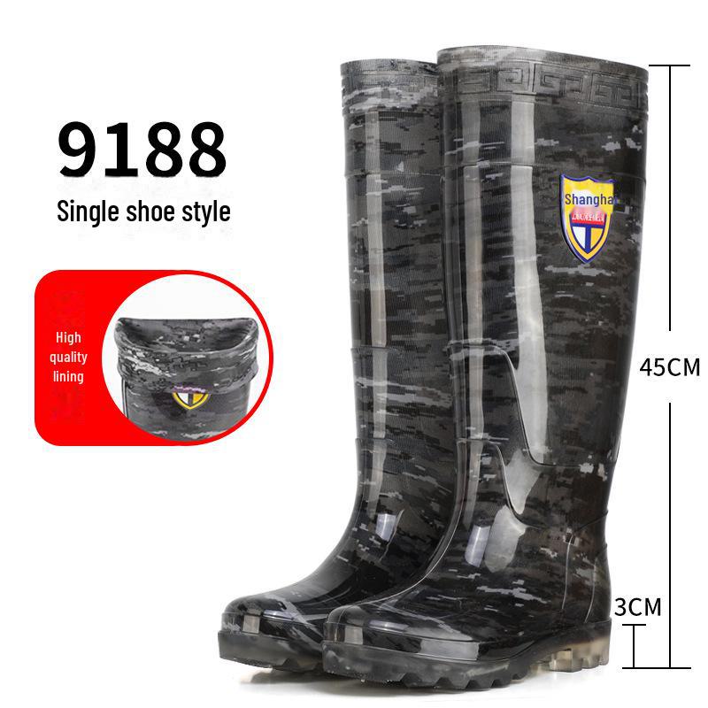 

Чоловічі 45 см надвисокі водонепроникні та маслостійкі робочі чоботи на товстій підошві до коліна 43